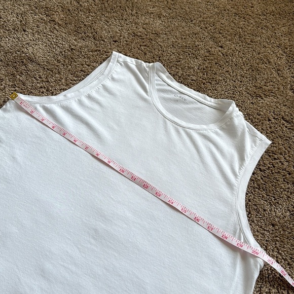 Quince Cotton Modal White Muscle Tank Top - Picture 6 of 8